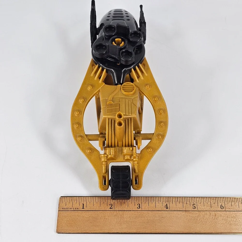 Vintage 1989 Hasbro GI Joe Darklon's Gold Black Vehicle